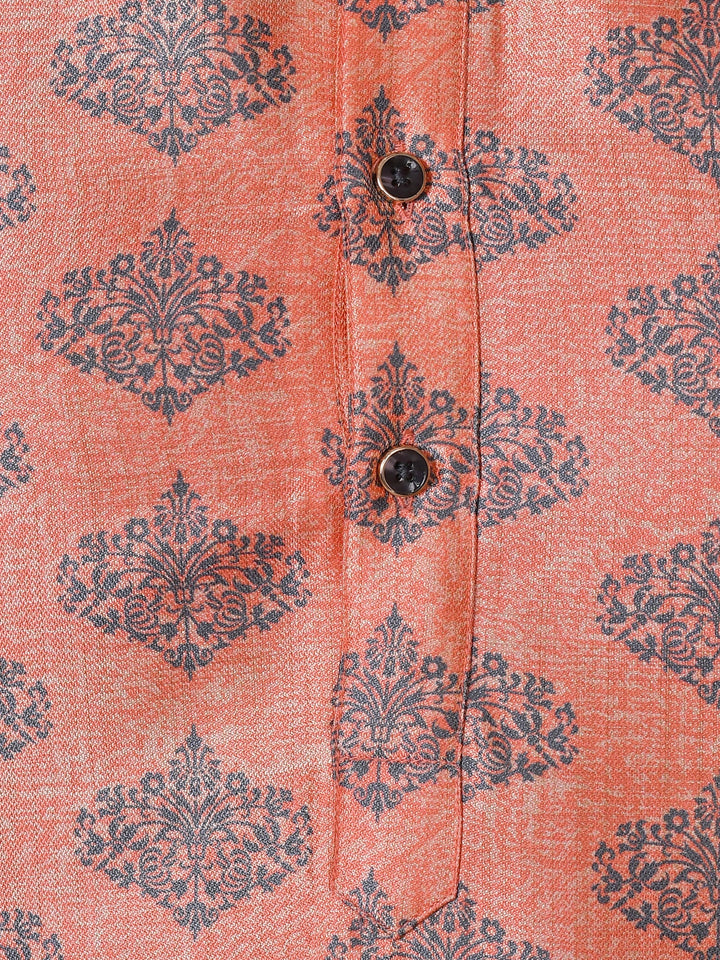 Floral Peach Kurta Set