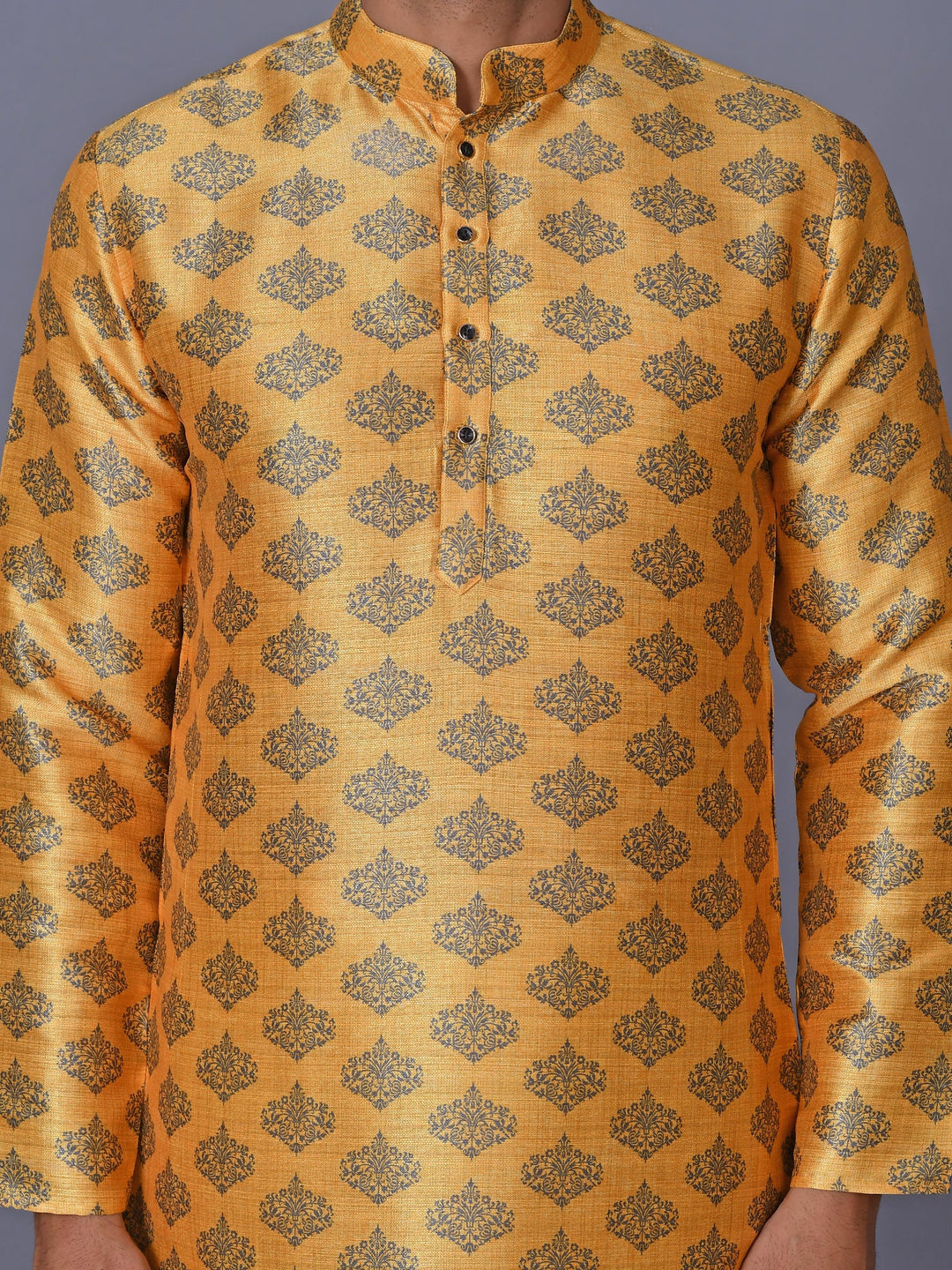 Floral Mustard Kurta Set