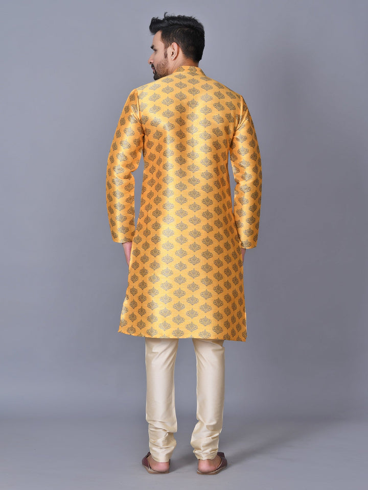 Floral Mustard Kurta Set