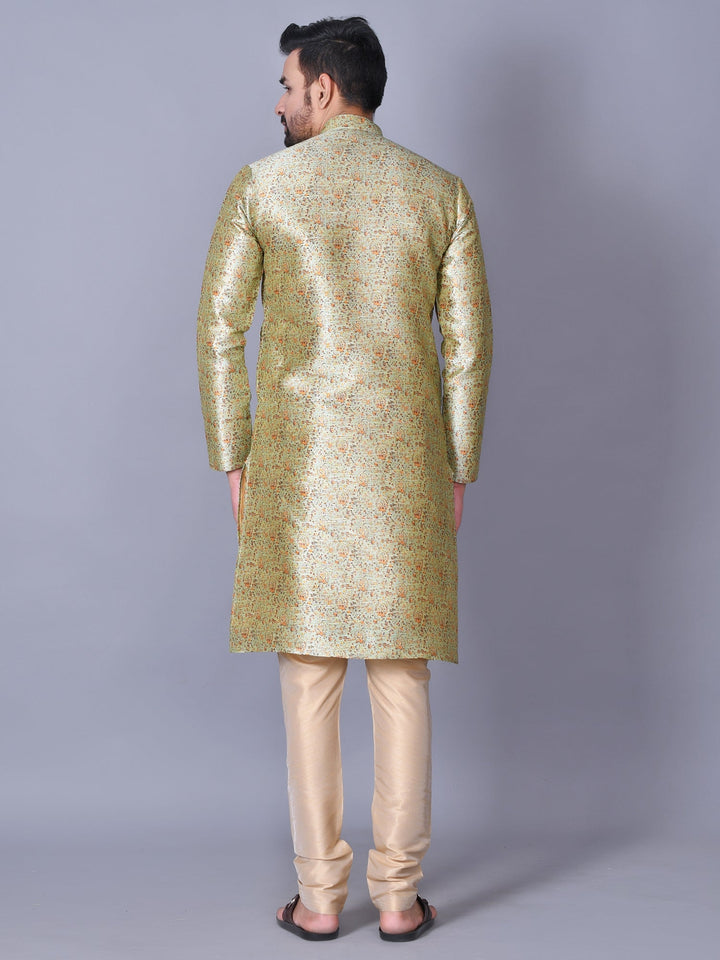 Floral Olive Kurta Set