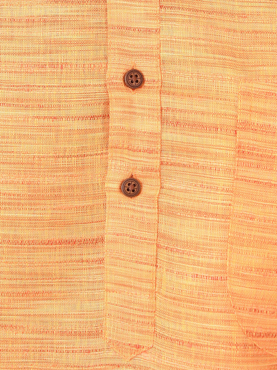 Textured Orange Kurta Set