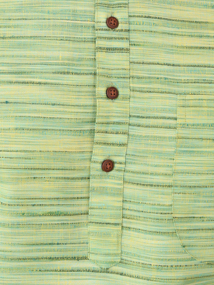 Textured Green Kurta Set