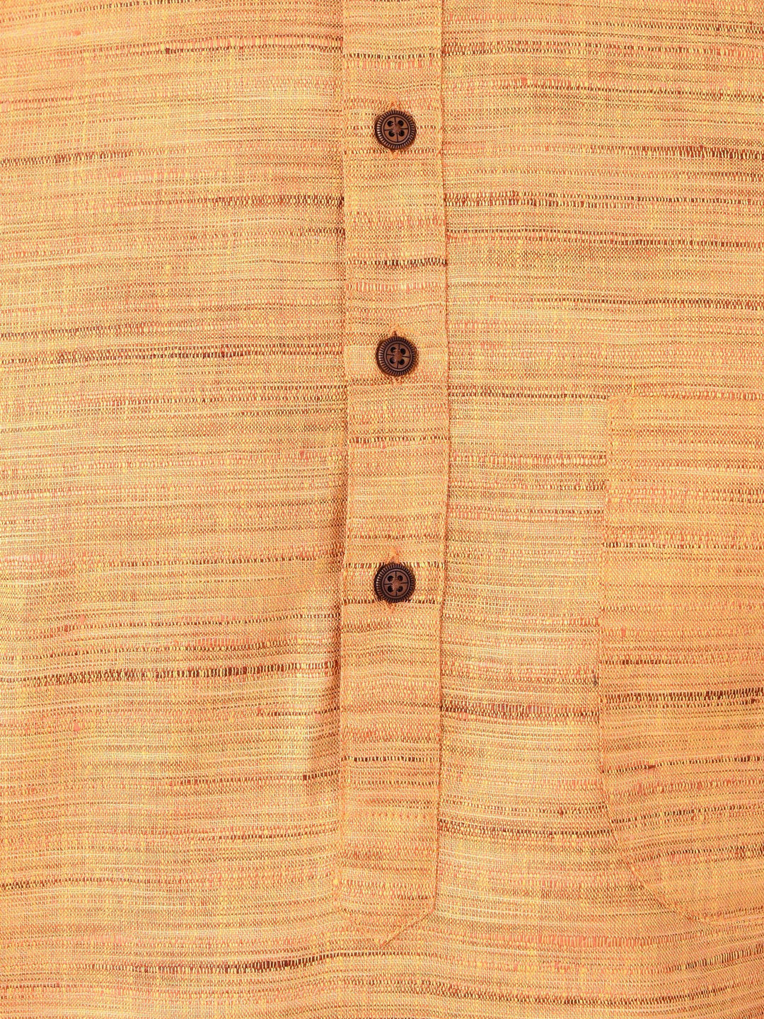 Textured Orange Kurta Set