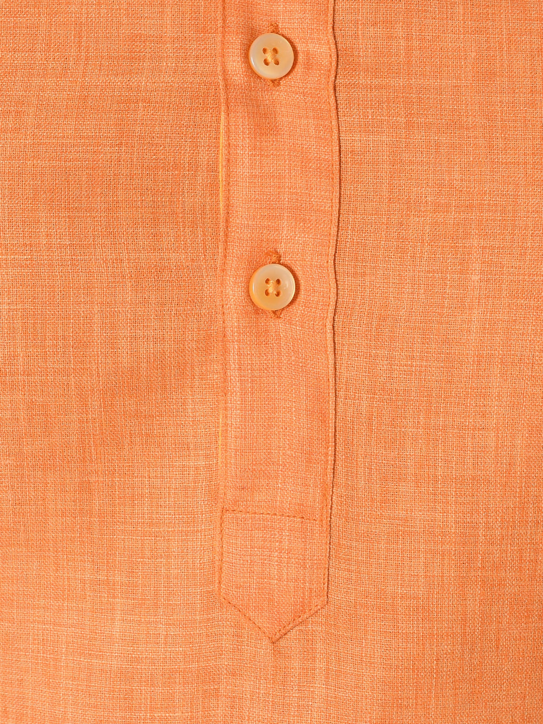 Textured Orange Kurta Set