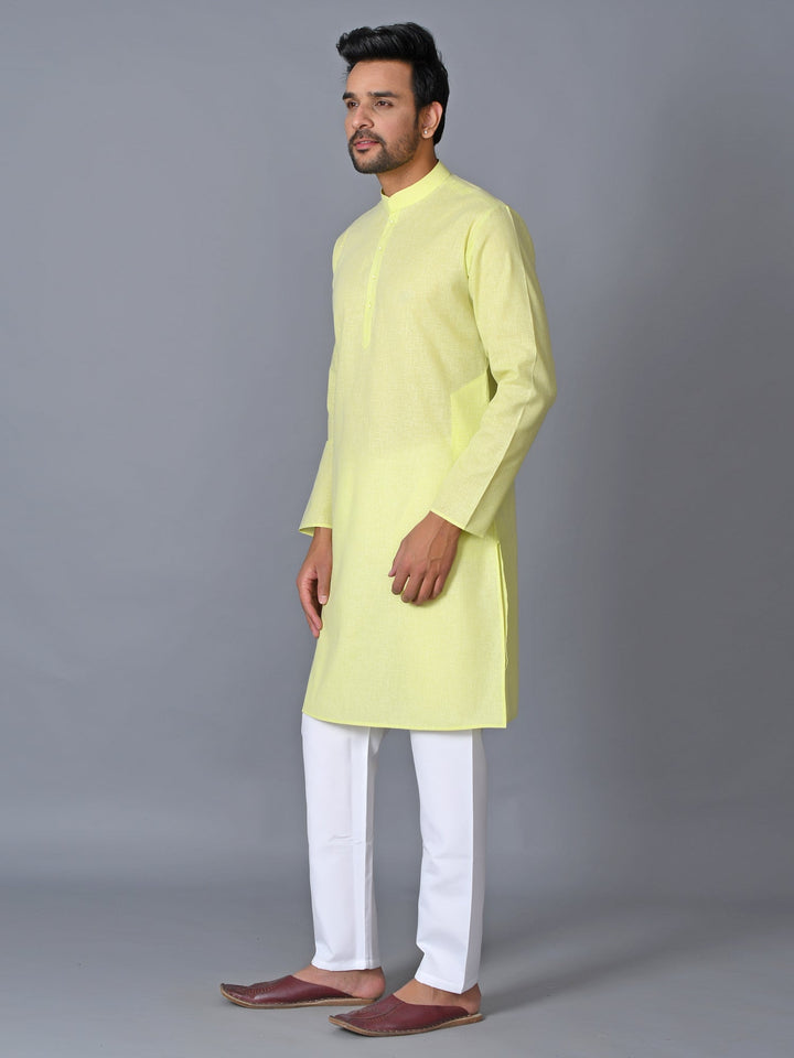 Textured Green Kurta Set