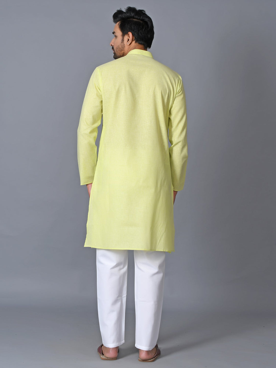 Textured Green Kurta Set