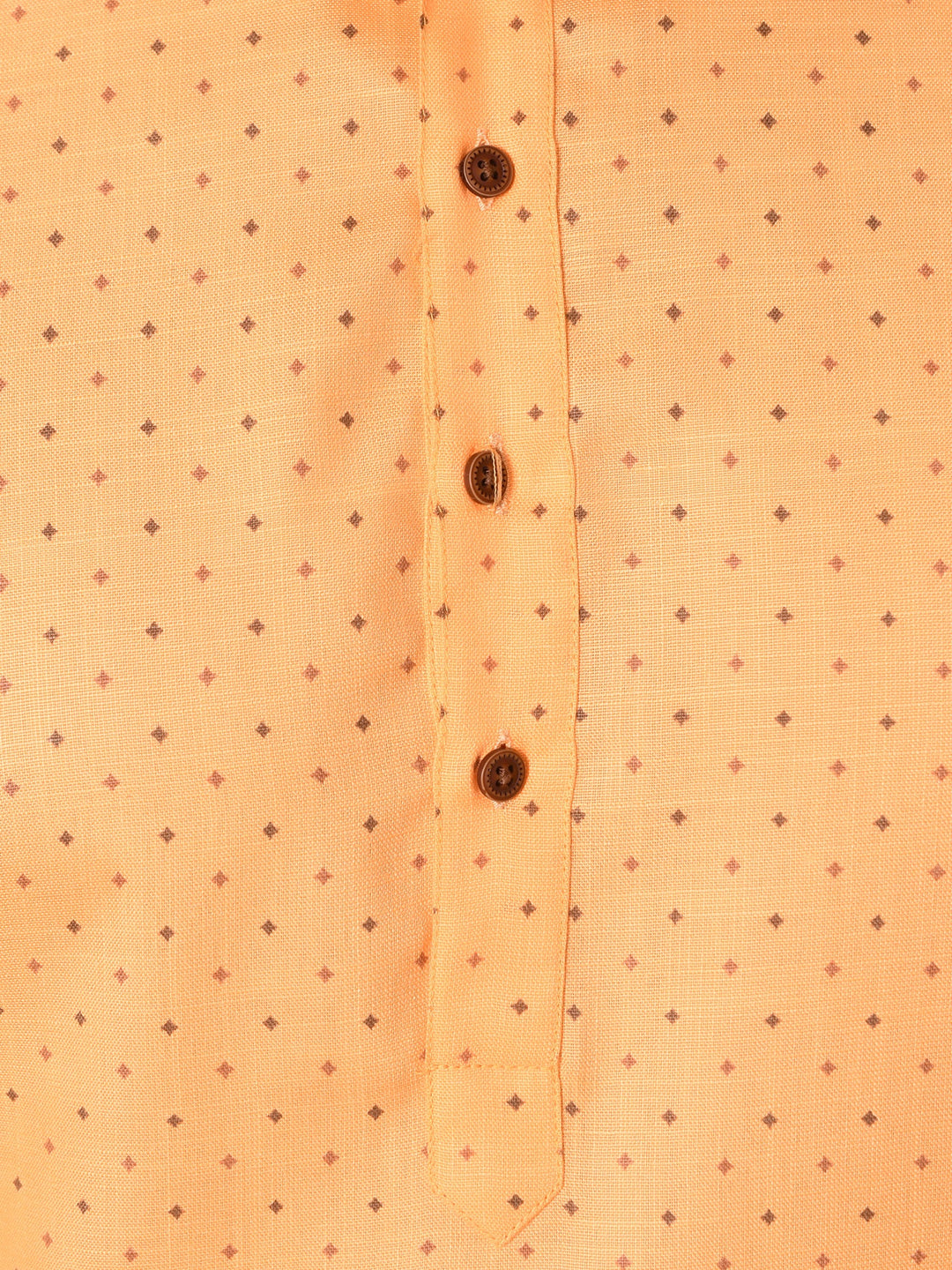 Abstract Orange Kurta Set