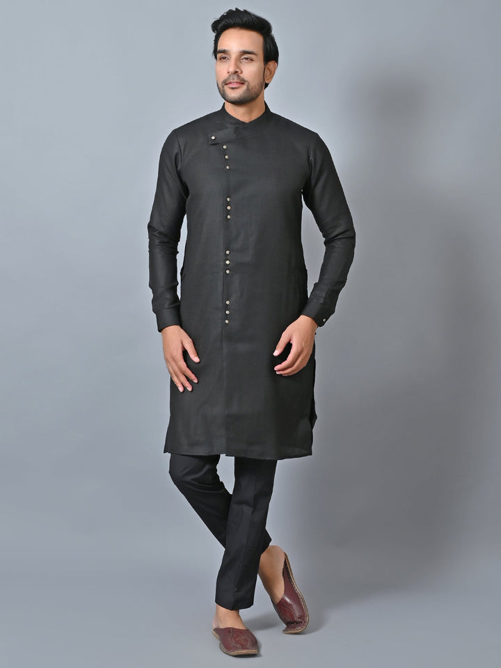 Solid Black Kurta Set