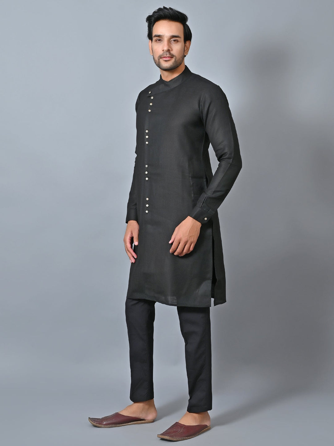 Solid Black Kurta Set