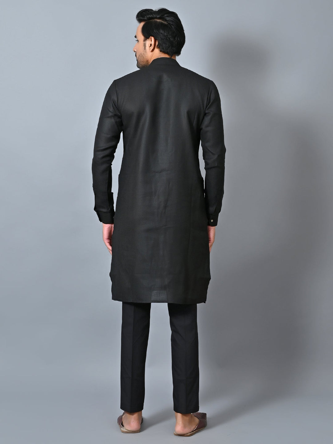 Solid Black Kurta Set