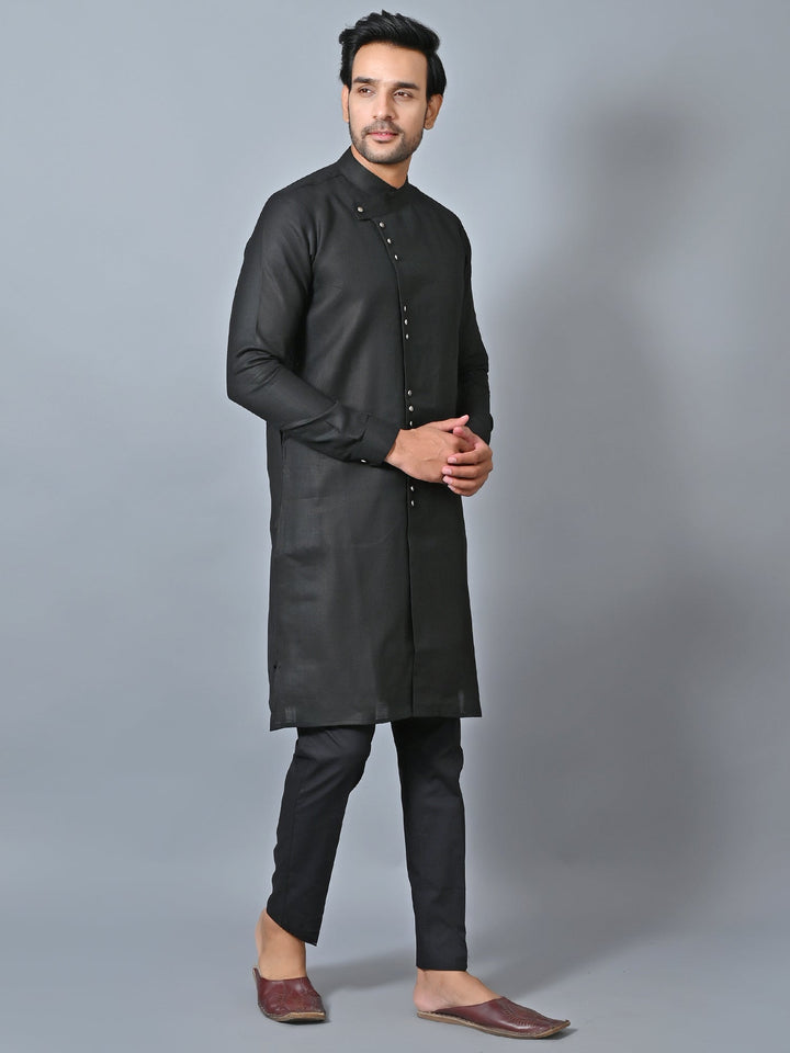 Solid Black Kurta Set