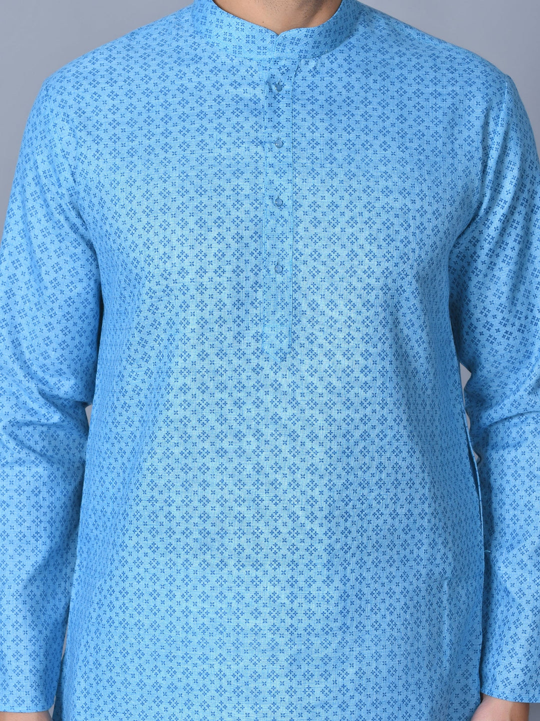 Abstract Blue Kurta Set