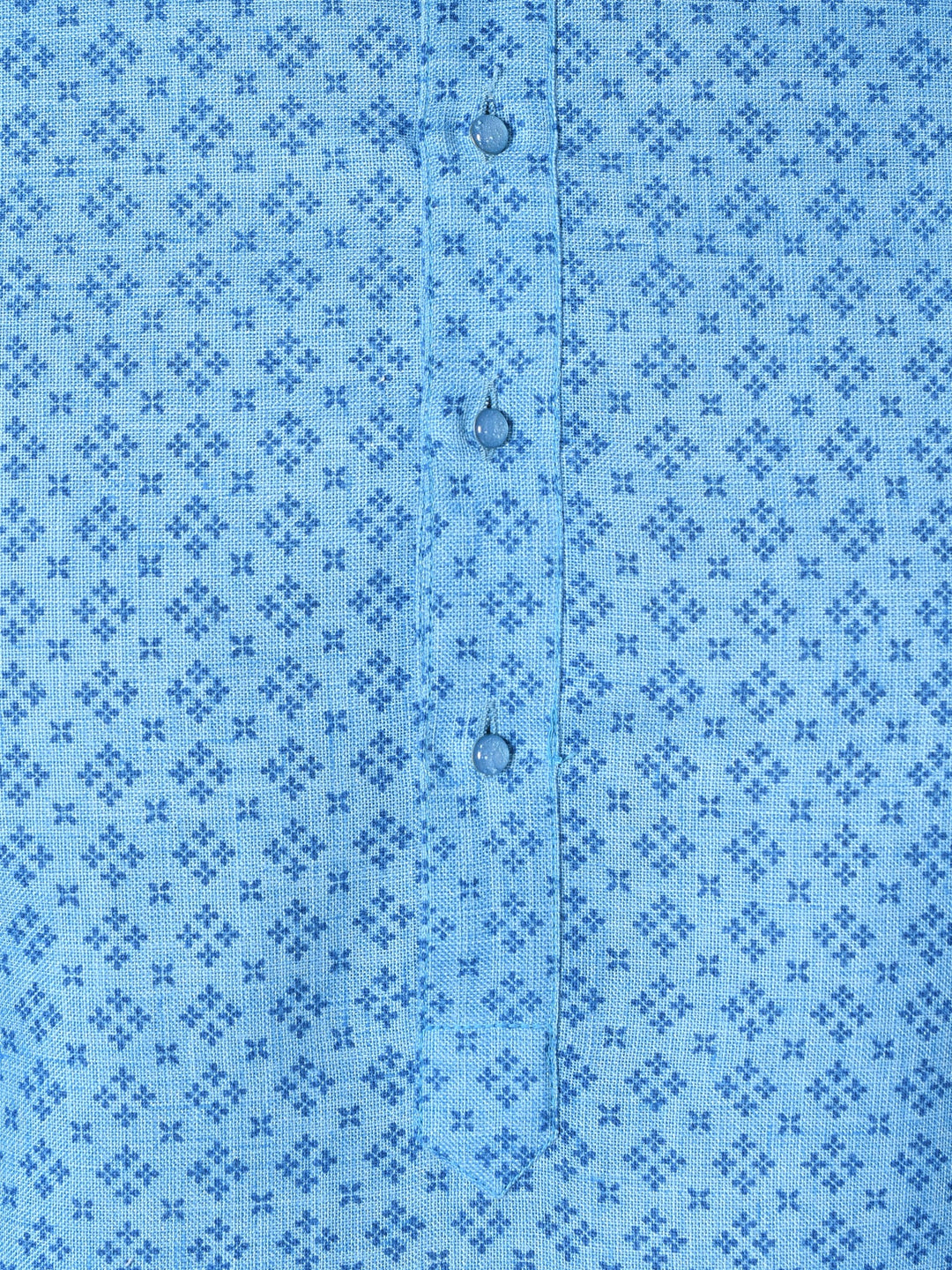 Abstract Blue Kurta Set