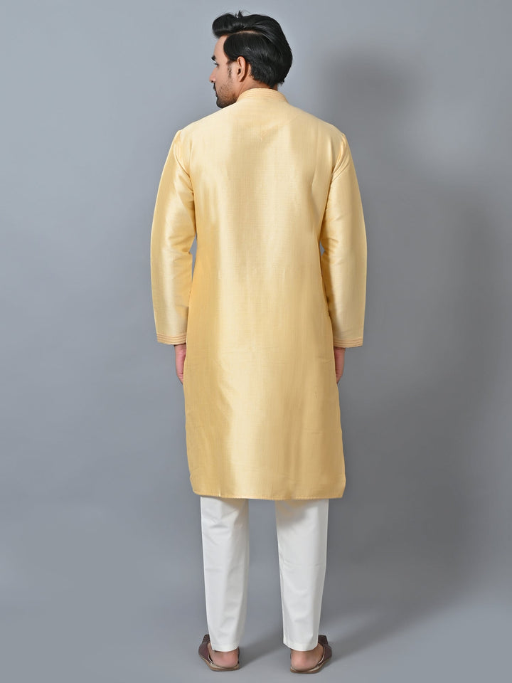 Solid Yellow Kurta Set