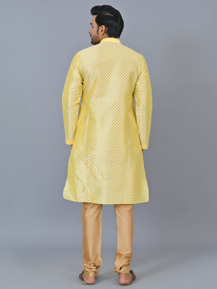 Abstract Yellow Kurta Set