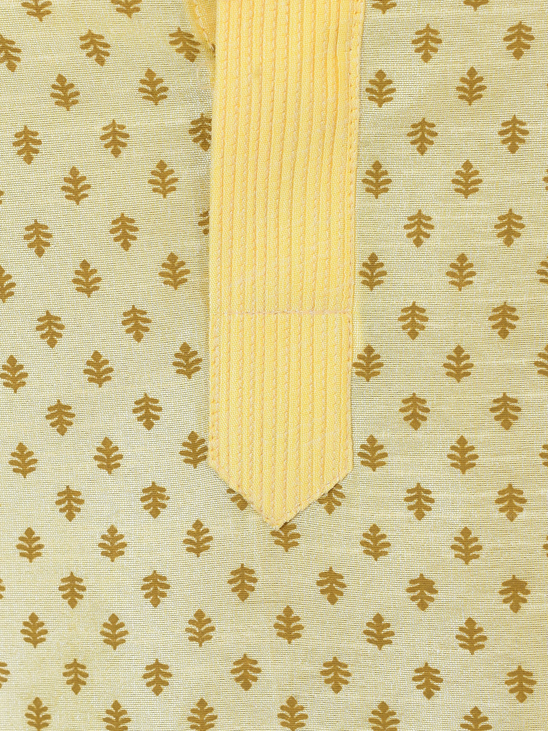 Abstract Yellow Kurta Set