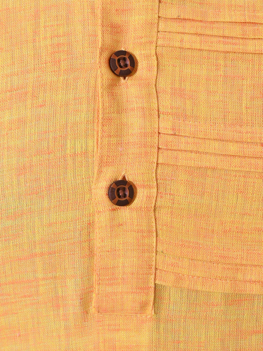Textured Orange Kurta Set