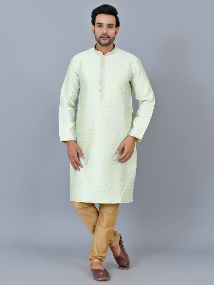 Ethnic Motifs Green Kurta Set