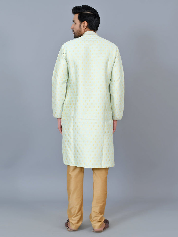 Ethnic Motifs Green Kurta Set