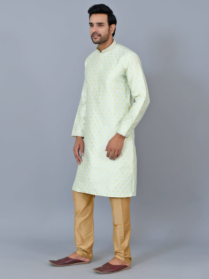 Ethnic Motifs Green Kurta Set