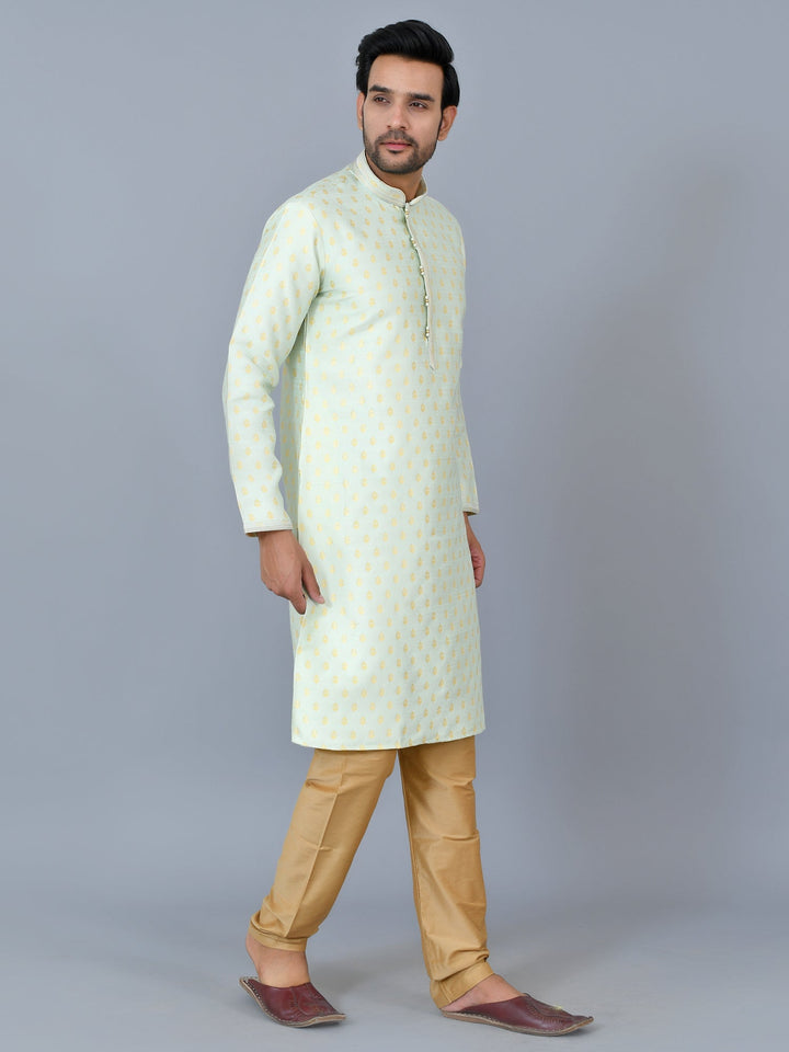 Ethnic Motifs Green Kurta Set