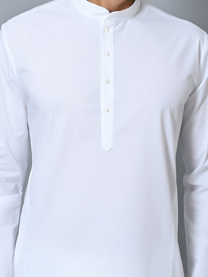 Solid White Kurta Set