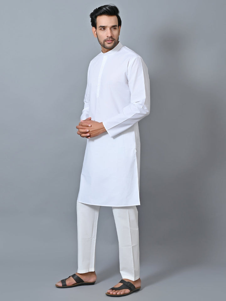 Solid White Kurta Set