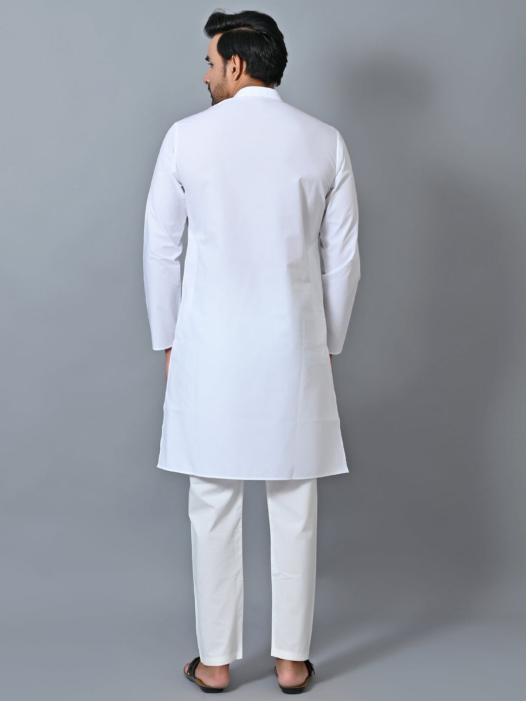 Solid White Kurta Set