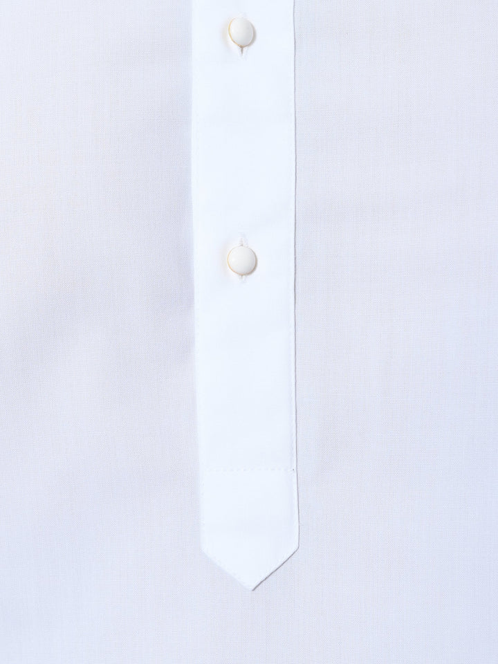 Solid White Kurta Set