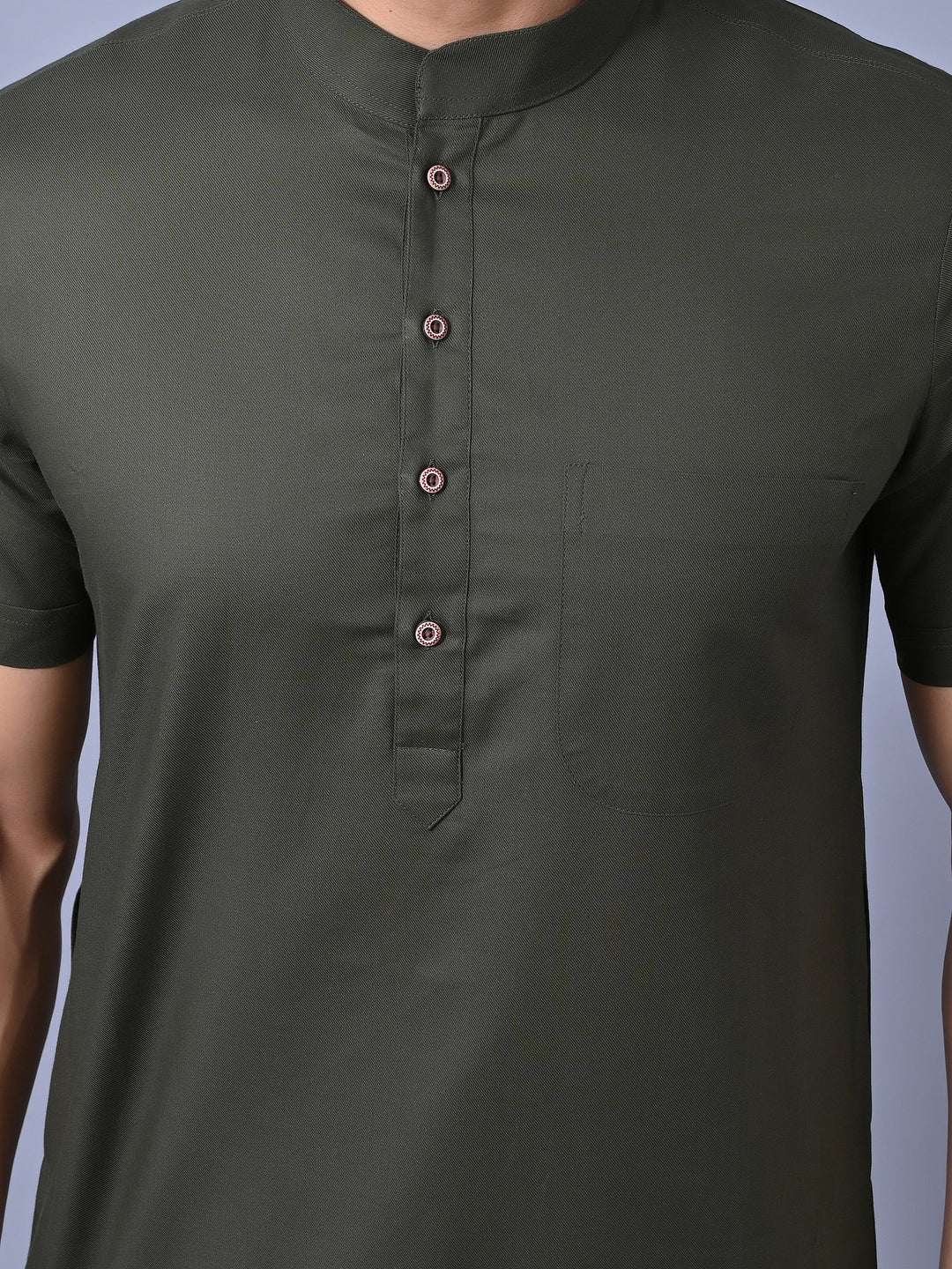 Solid Olive Kurta Top
