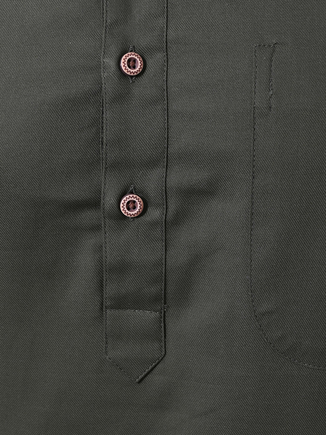 Solid Olive Kurta Top