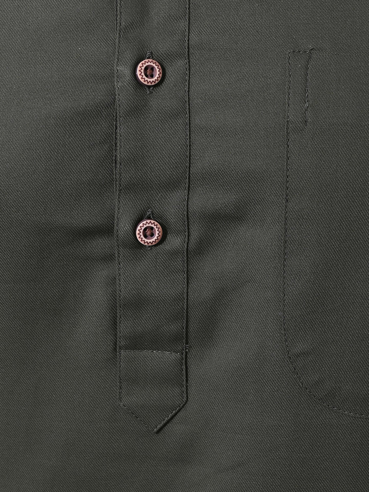 Solid Olive Kurta Top
