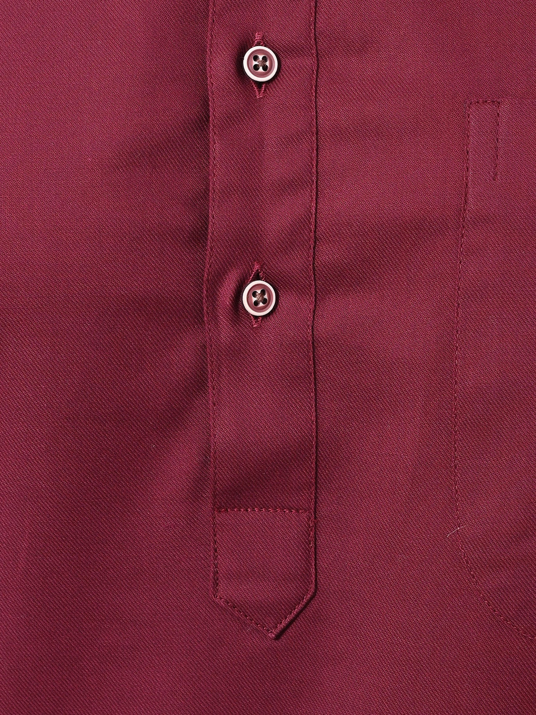 Solid Burgundy Kurta Top