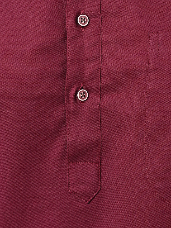 Solid Burgundy Kurta Top