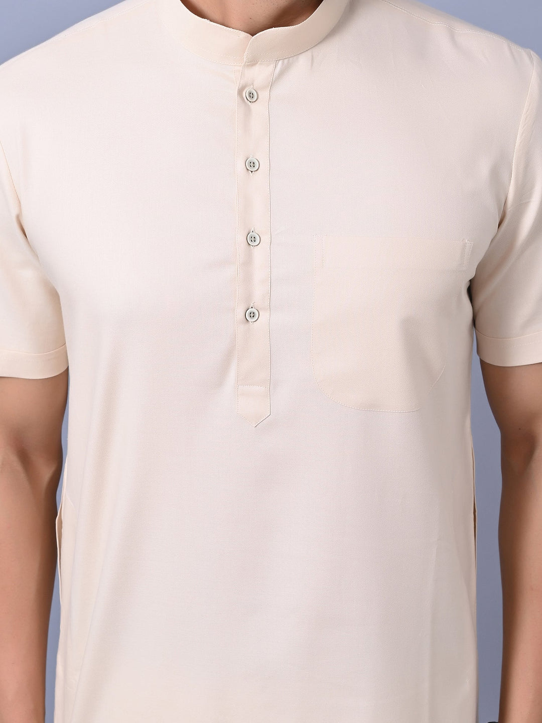 Solid Champagne Kurta Top
