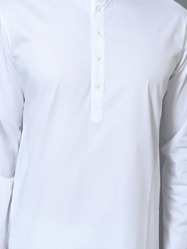 Solid White Kurta Set