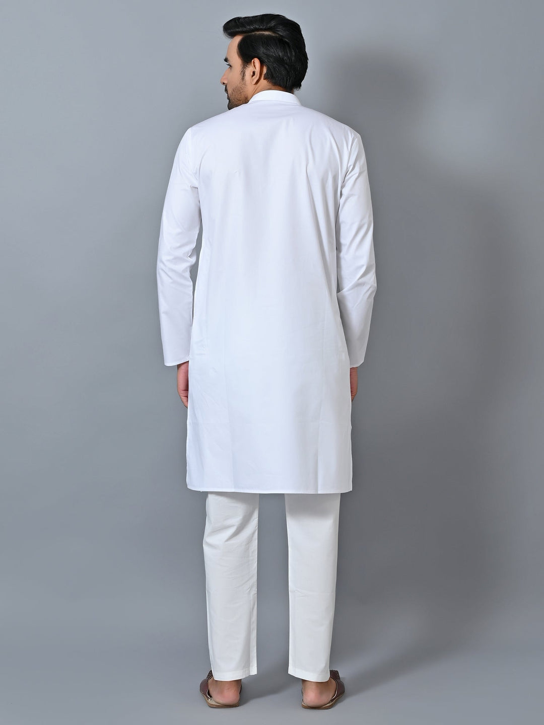 Solid White Kurta Set