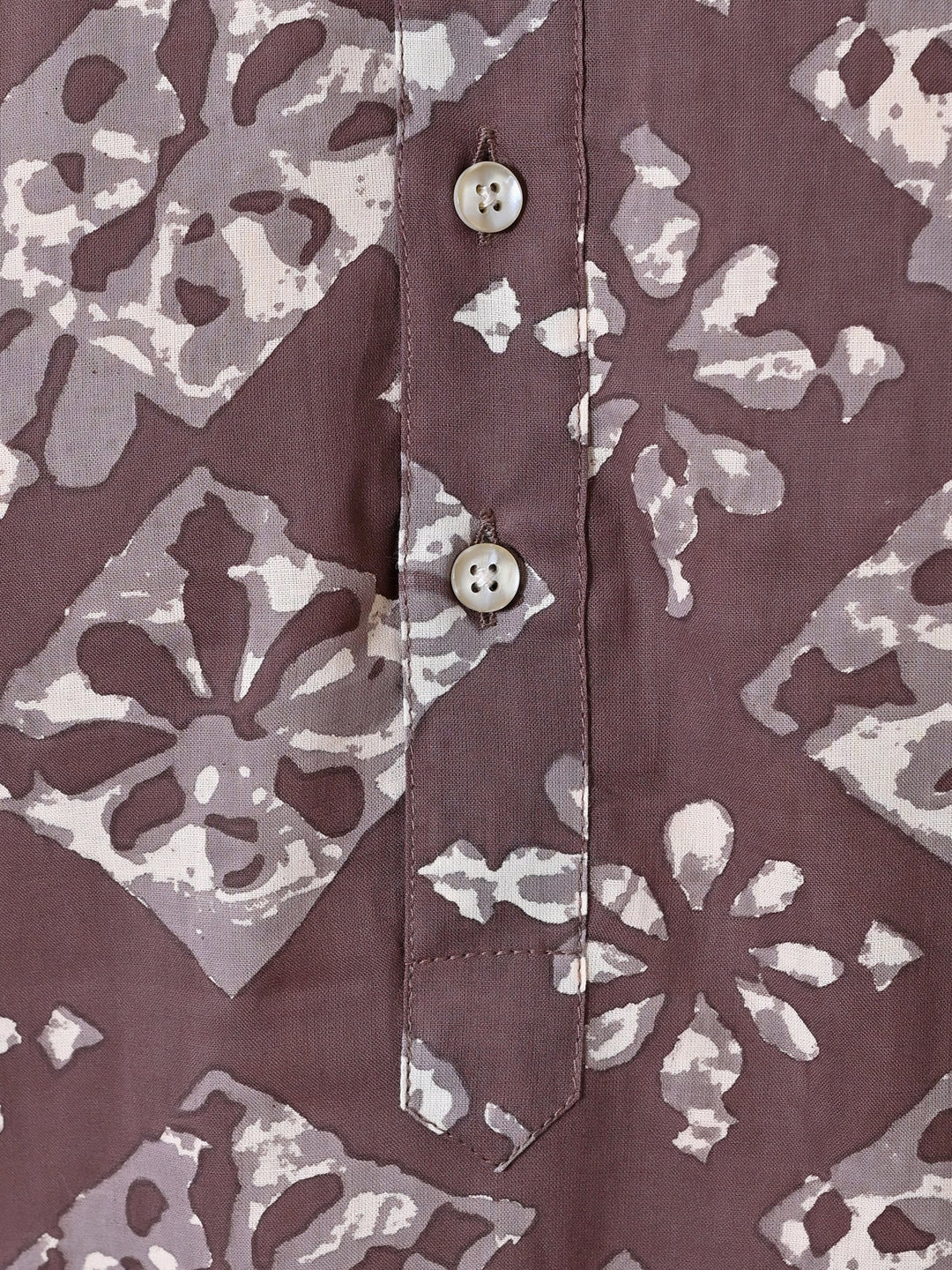 Abstract Brown Kurta Top