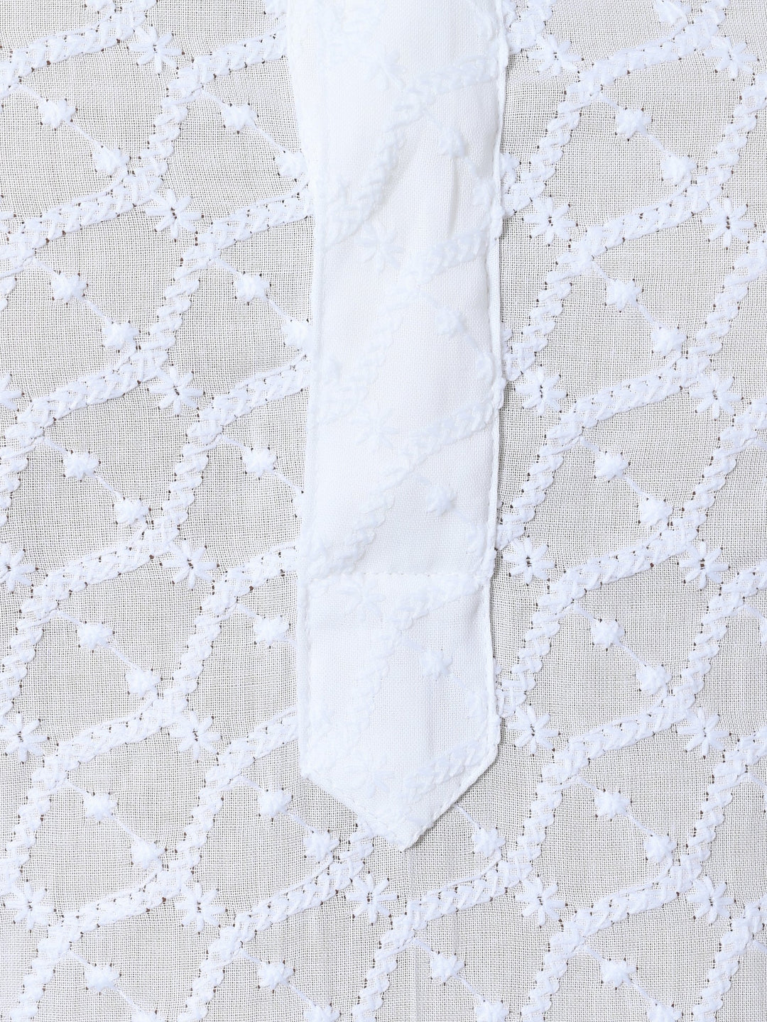 Embroidered White Kurta Set