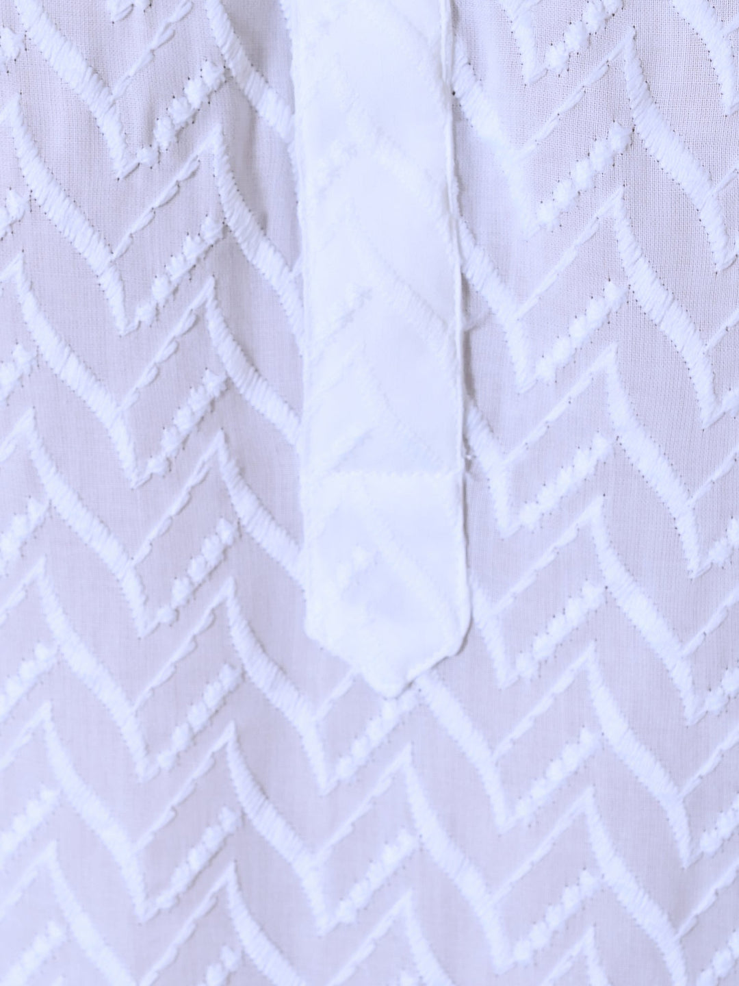 Chikan White Kurta Set