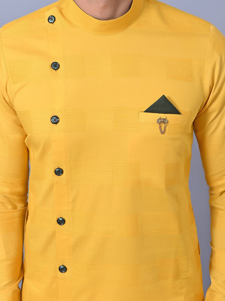 Solid Yellow Kurta Top