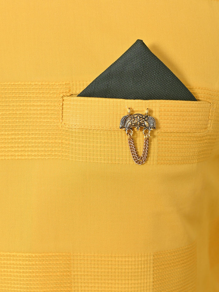 Solid Yellow Kurta Top