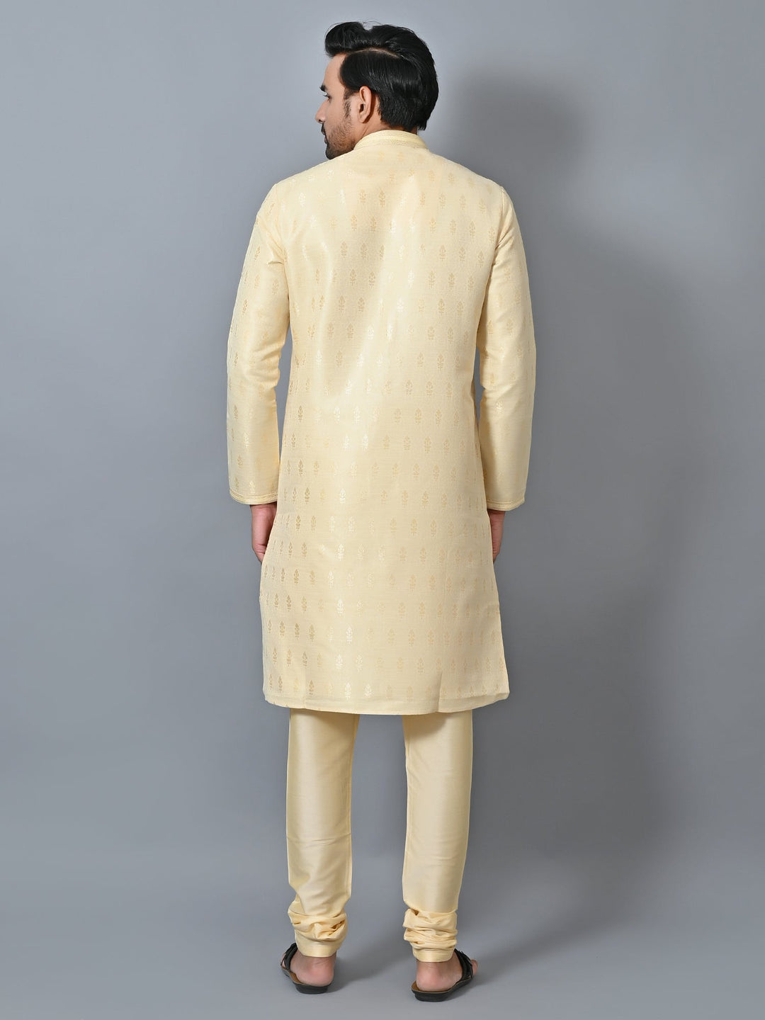 Printed Gold Kurta Set