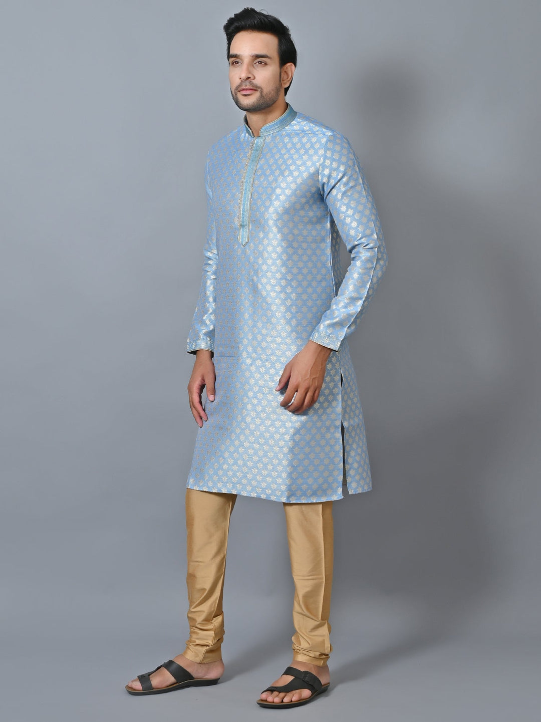 Printed Blue Kurta Set