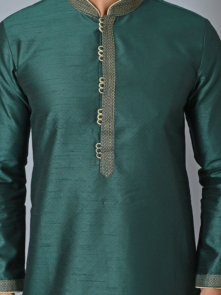 Solid Sea Green Kurta Set