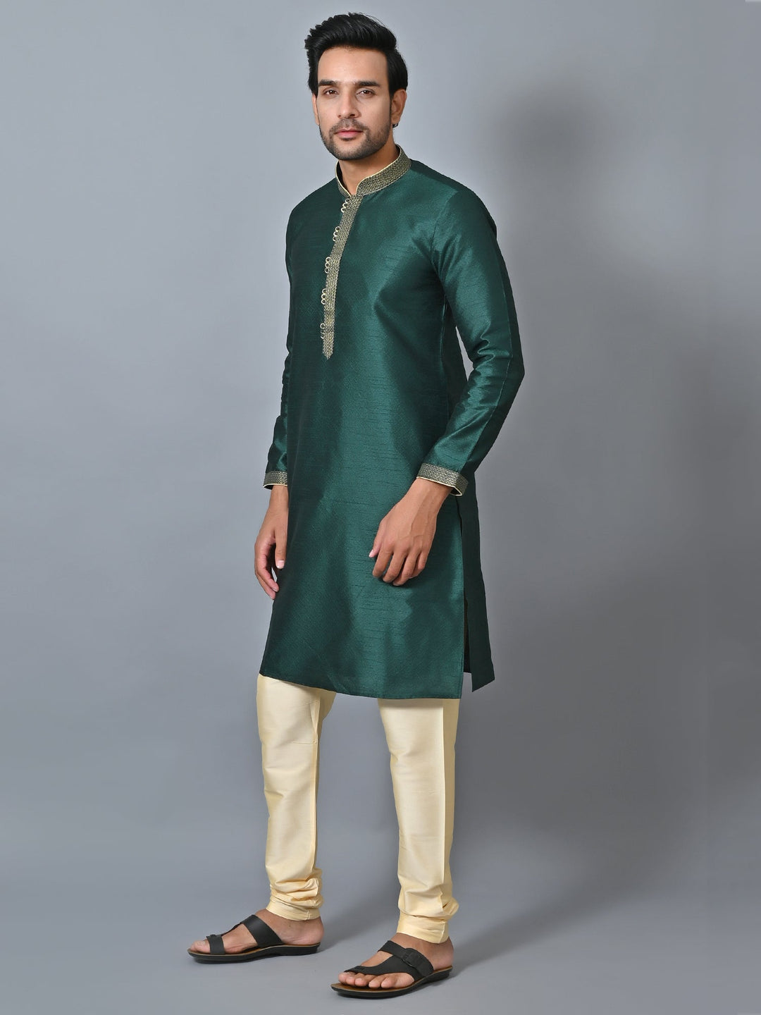 Solid Sea Green Kurta Set