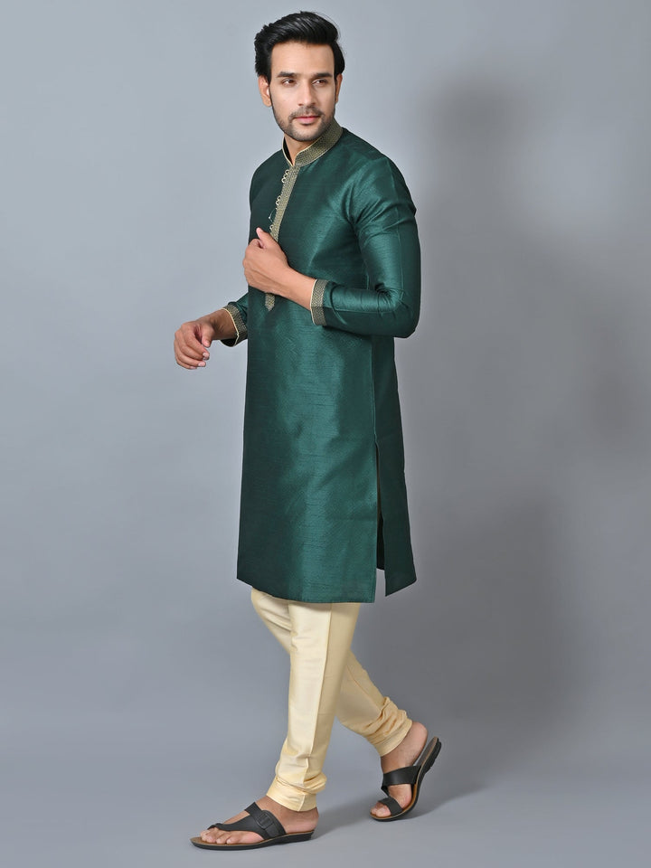 Solid Sea Green Kurta Set