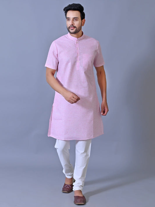 Solid Pink Only Kurta