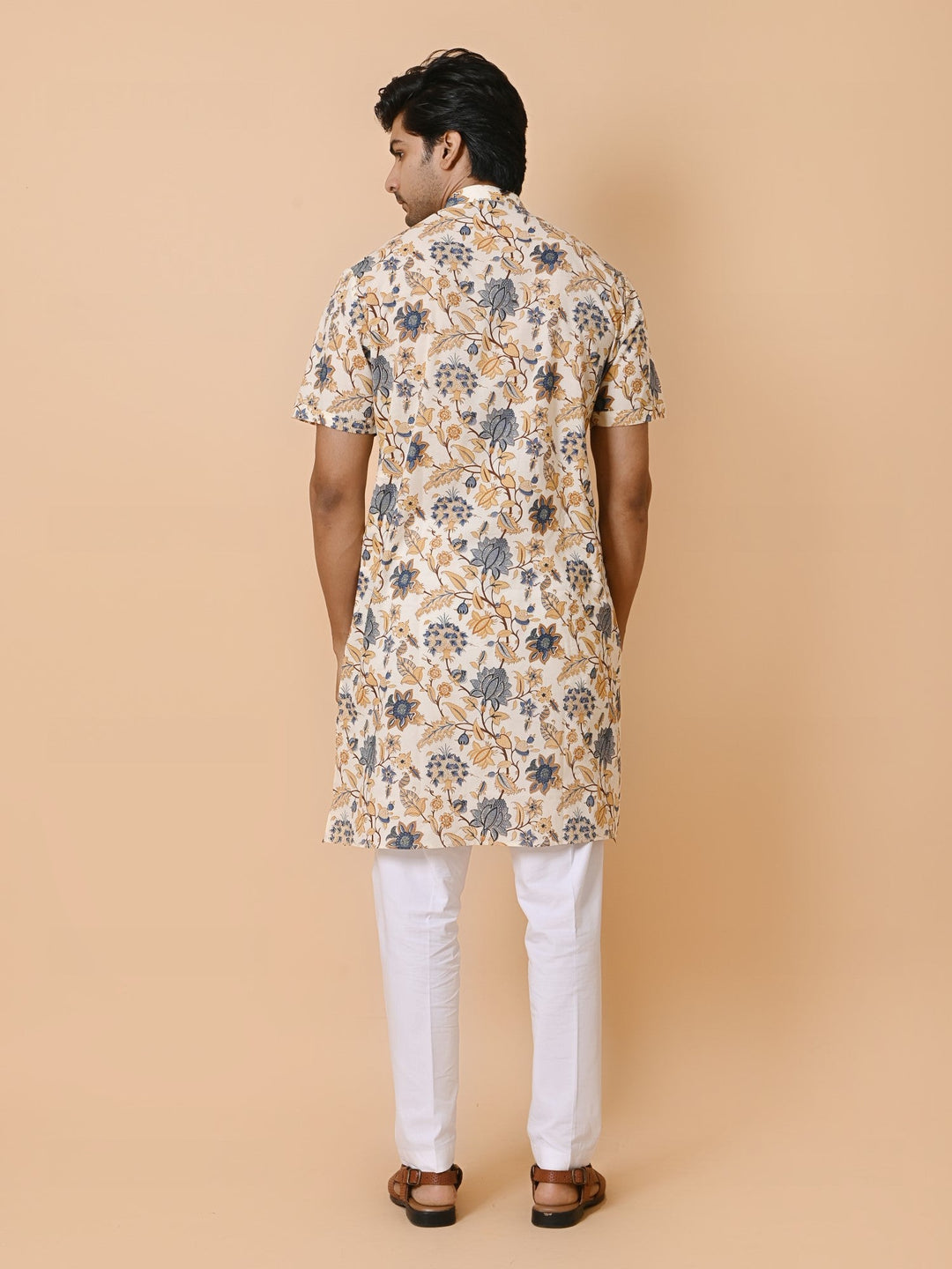 Floral Cream Only Kurta