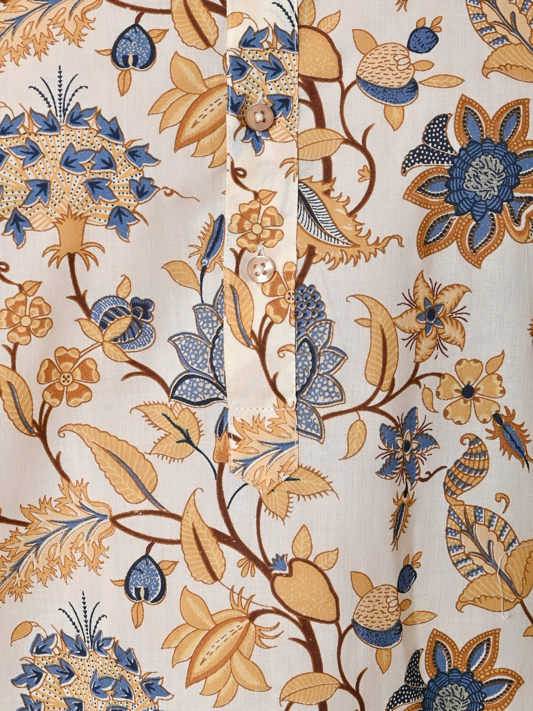 Floral Cream Only Kurta